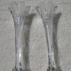 Pair of Cristal d'Arques Candle Holders